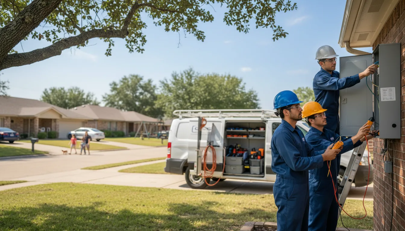 Certified electrician providing emergency electrical services in Magness, AR